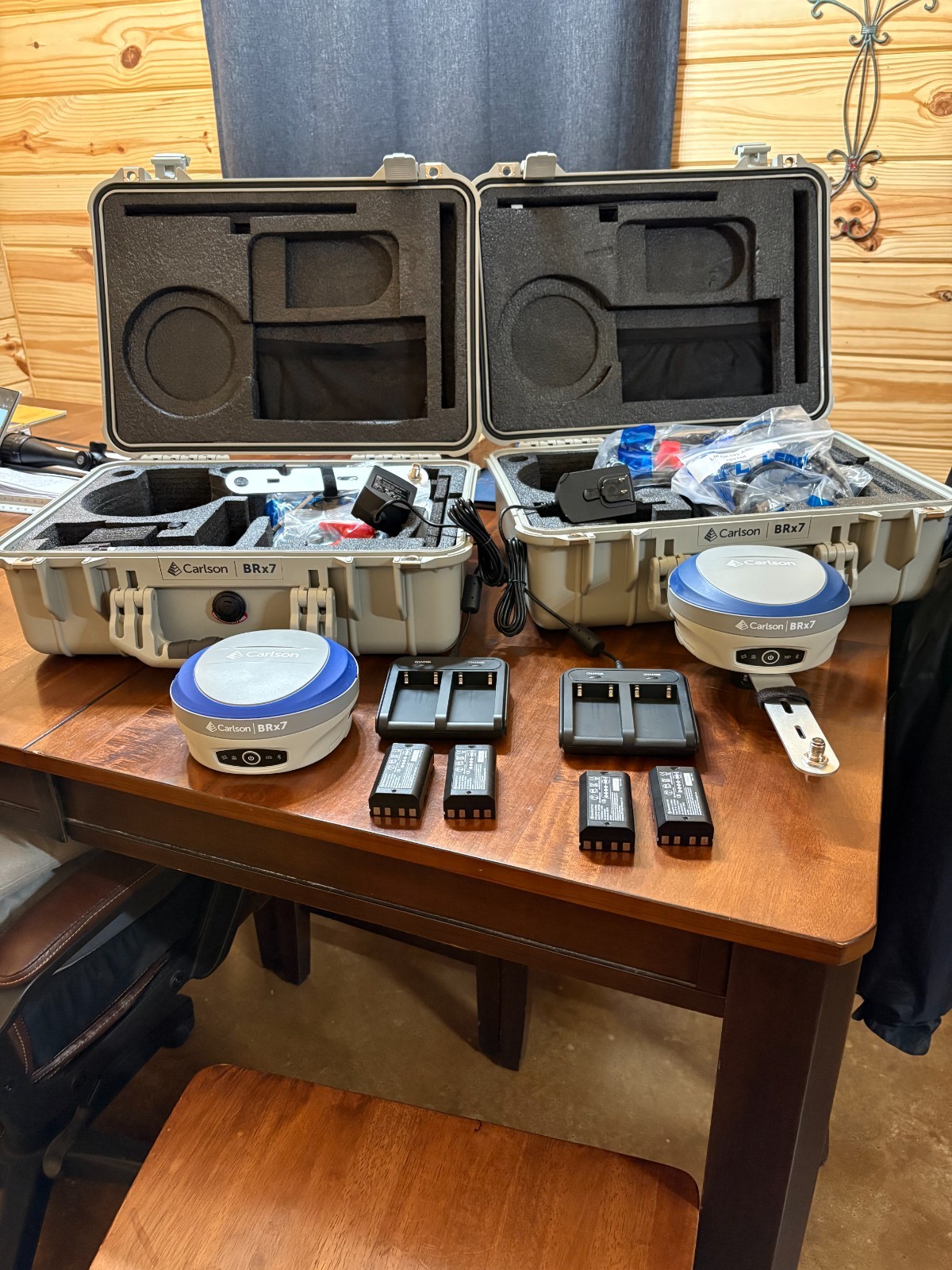 Carlson BRx7 Base and Rover GNSS Package Including Batteries and Charger