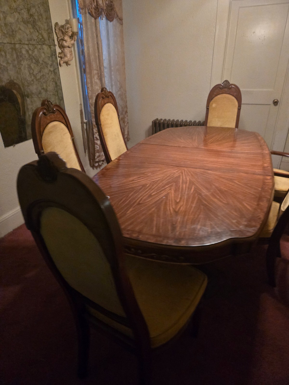 dining room set with china cabinet antique