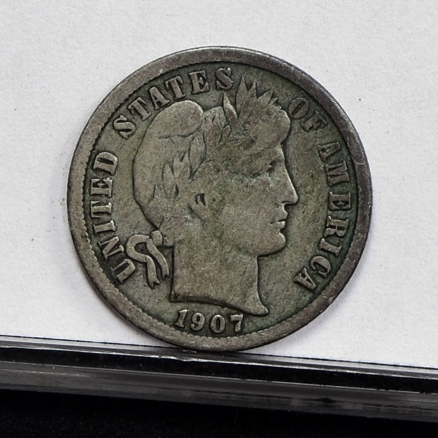 1915-S Barber Dime - VG Details, Cleaned (#61634-L)