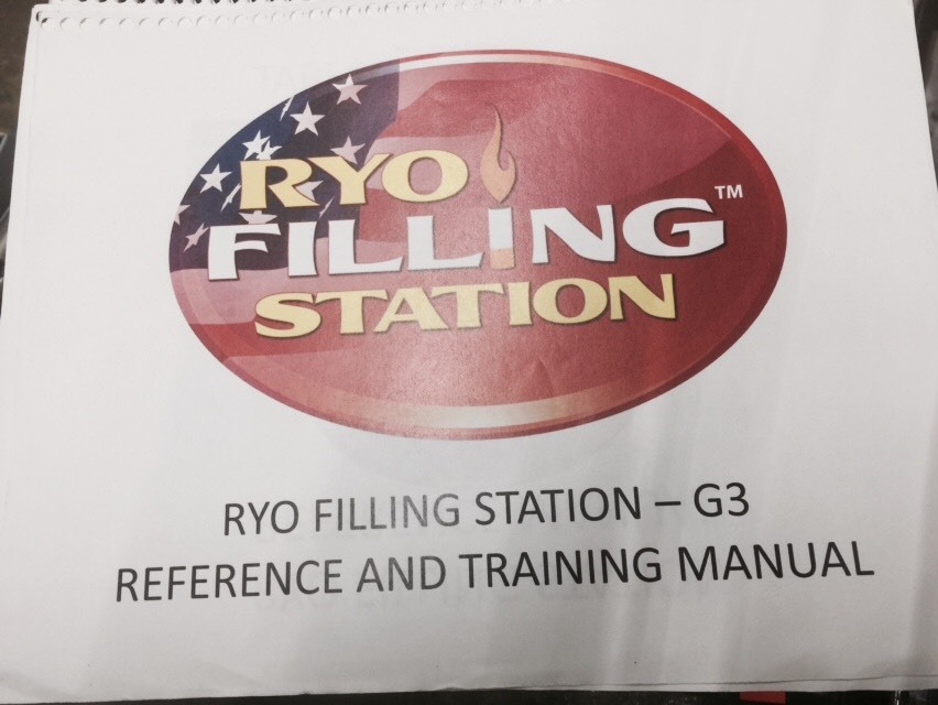 RYO Filling MACHINE G3 Training And User Manual (B&W Reprint)