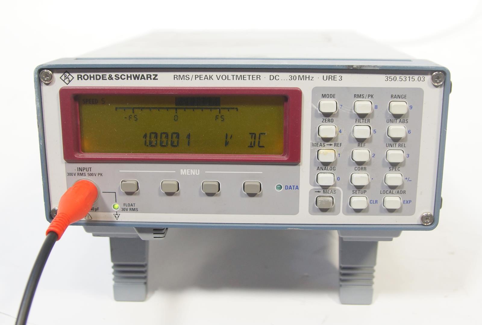 Rohde & Schwarz URE3 DC 30MHz RMS Peak Voltmeter 350.5315.03
