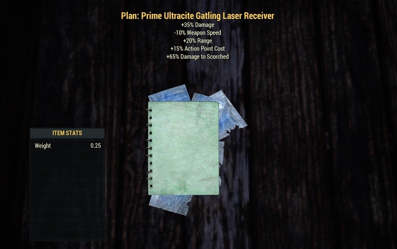 (Xbox) Prime Ultracite Gatling Laser Receiver Plan