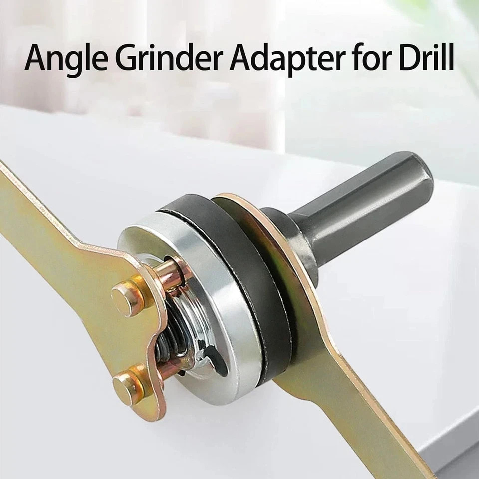 10mm 5Pcs Drill to Angle Grinder Adapter Set – Variable Rod Converter Tool