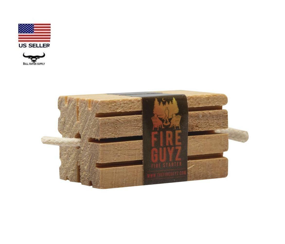 4 pack Fire Guyz Fire Starter Campfire Fireplace Cooking All Natural Survival