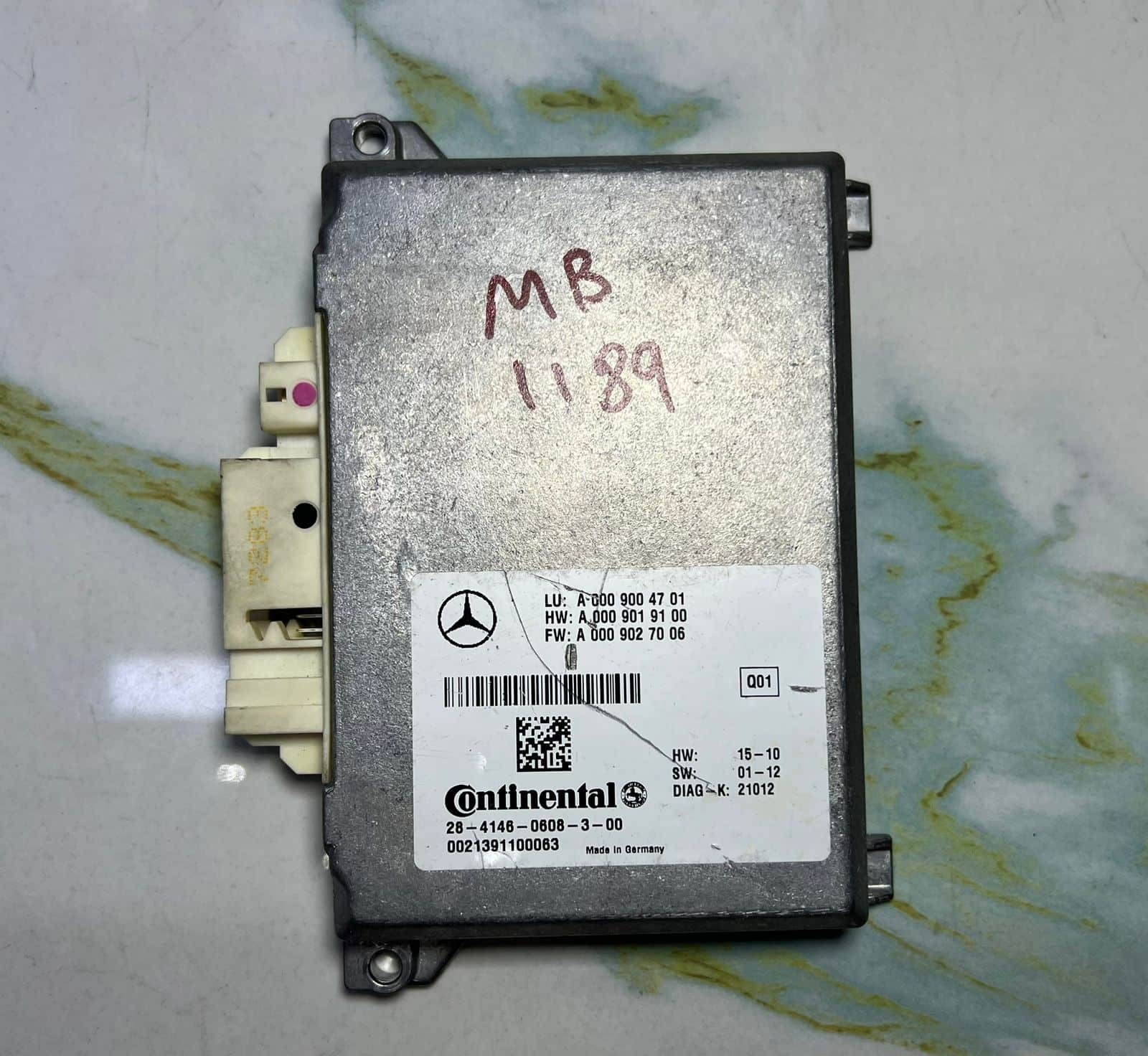 2013 Mercedes ML63 AMG Blind Spot Assist Control Module A0009004701 C-Class SL
