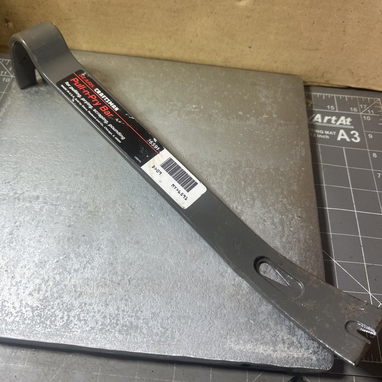 Vintage Craftsman 6591 =M= Pull & Pry Bar/Nail Pulling 15” Length-USA