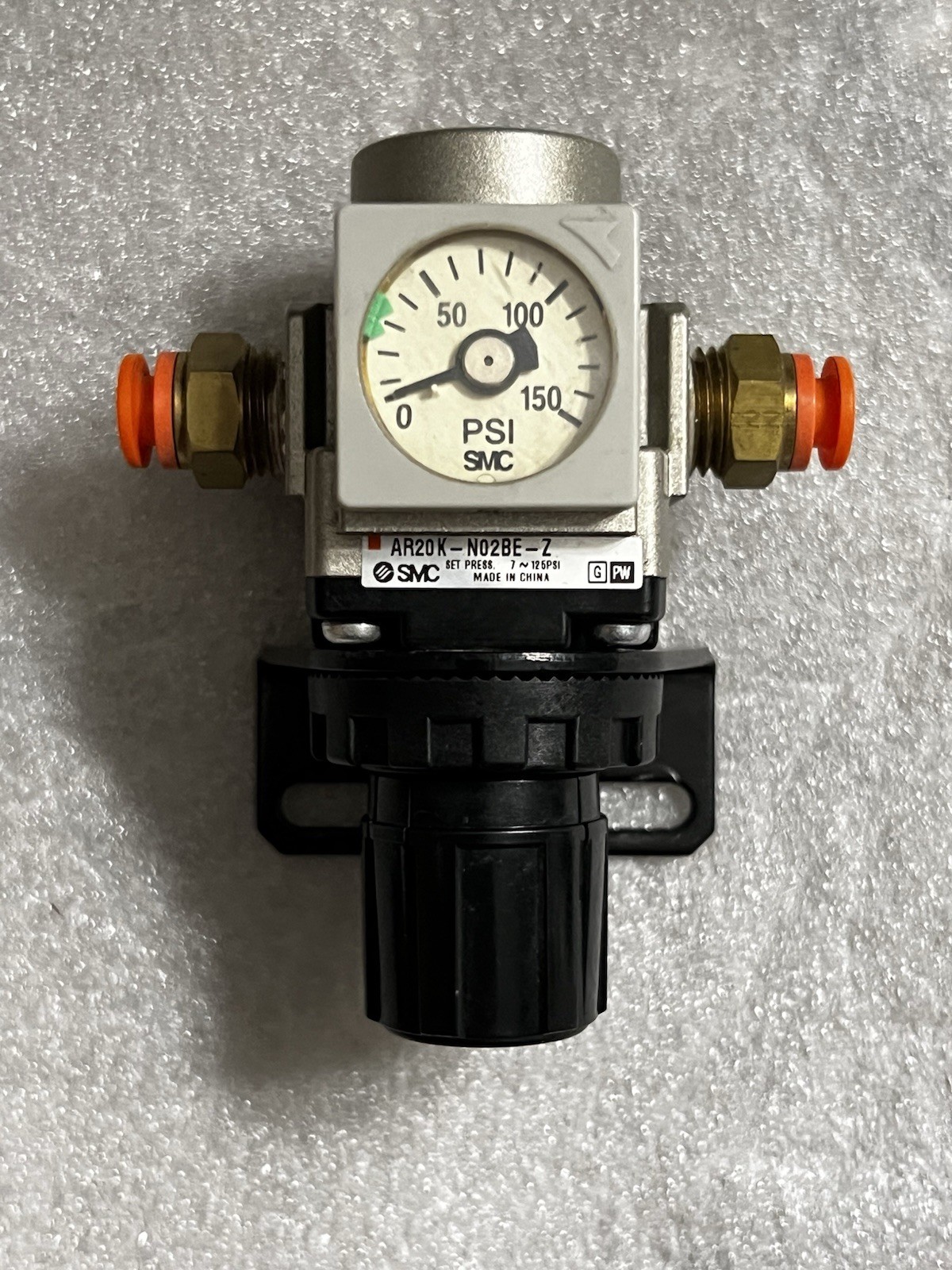 SMC AR20K N02BE Z Air Regulator w Gauge Pneumatic RYO Filling Station