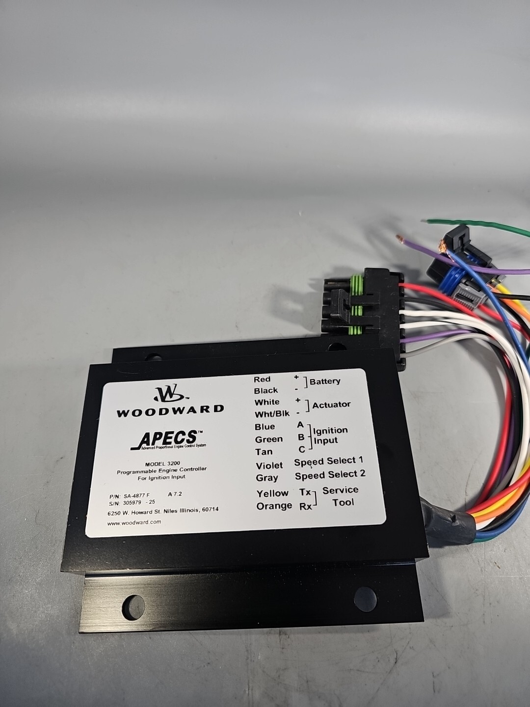 NEW OEM WOODWARD SA-4877 F APECS. Model 3200 New Programmable Engine Controller