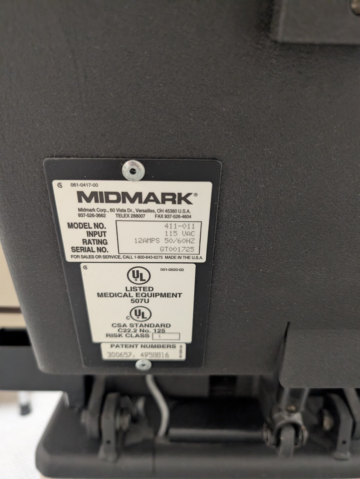Midmark 411-011 Programable Exam Chair Table Procedure Surgeon Operation