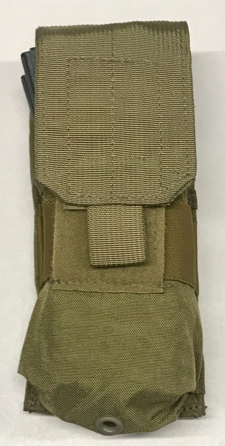 Khaki 1 X 2 Magazine Pouch Plastic Snap 5.56 .223 Eagle Industries