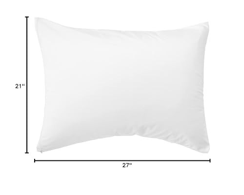 Pillow Protector Standard Cotton 300 Thread Count Hypoallergenic Zippered