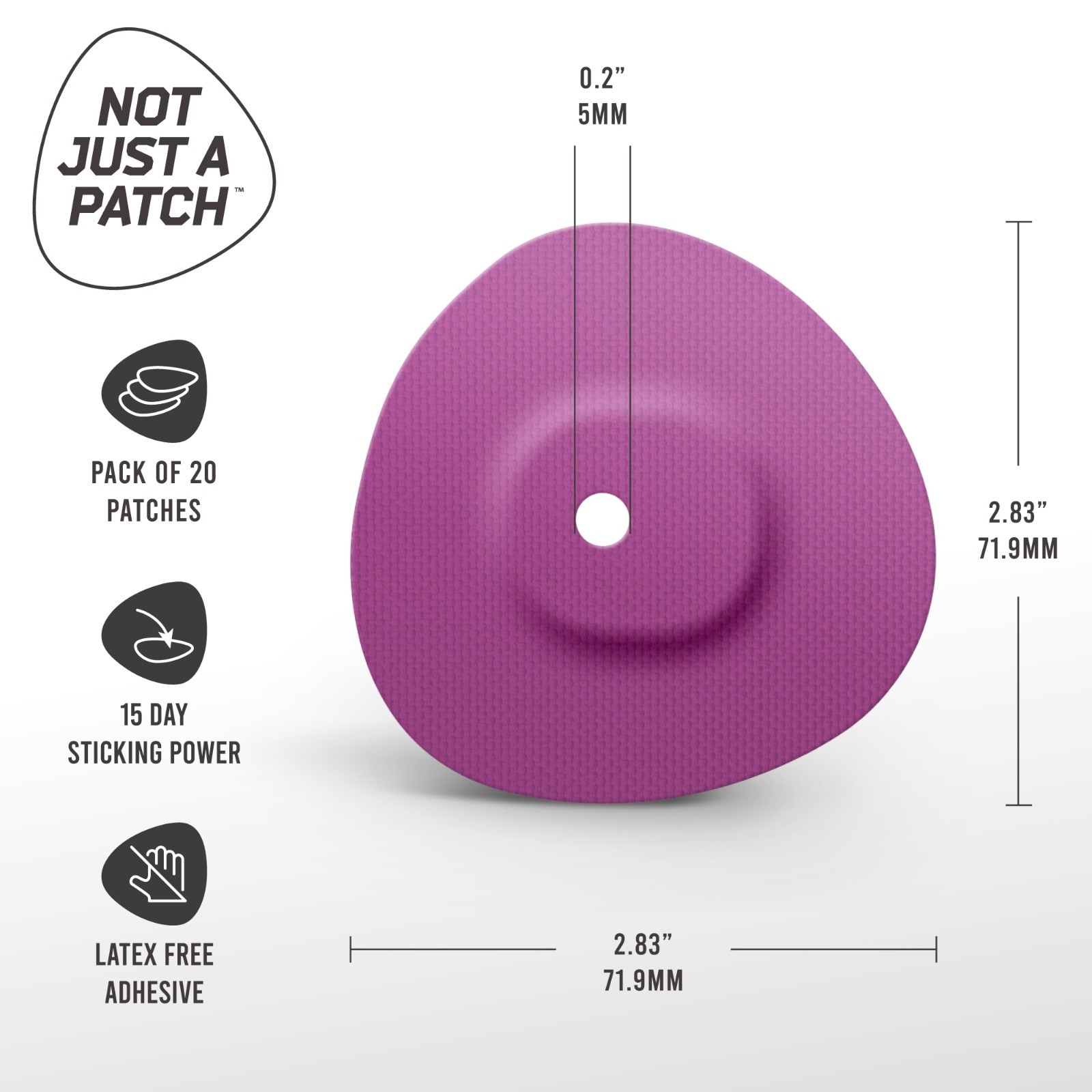 Not Just A Patch Dexcom G7 CGM Patches Adhesive Cover Patch 20 Multi Pack