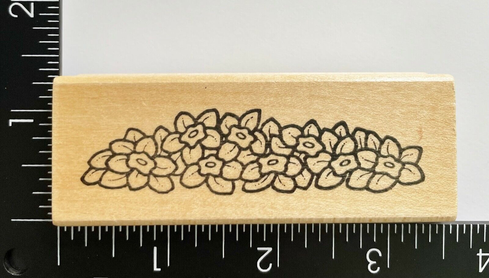 Darcies Posy Patch Posies Flowers Garden G0479 Wood Mounted Rubber Stamp