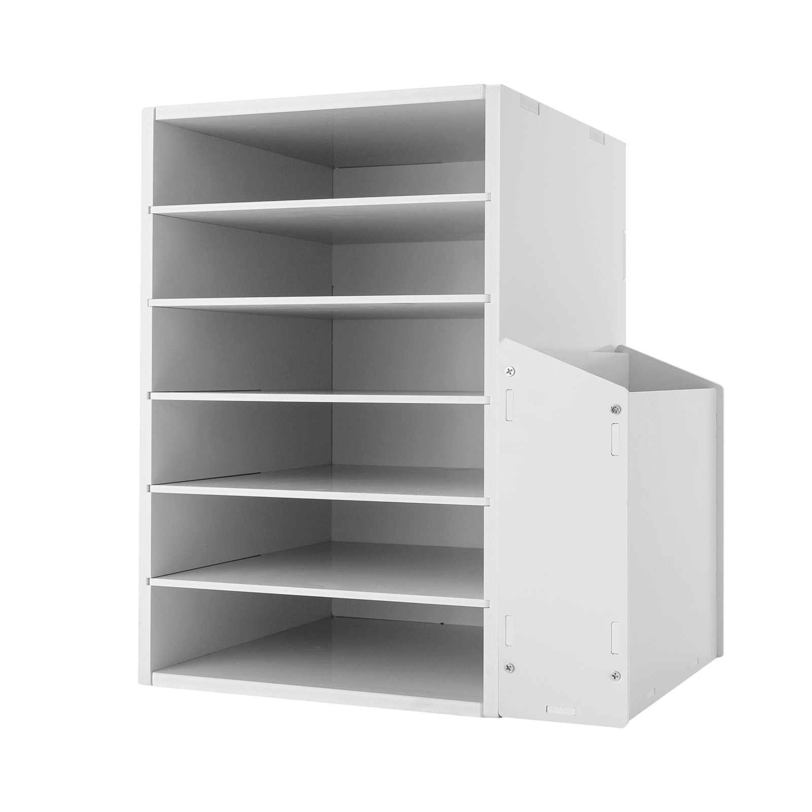 6 Compartments Desktop Organizer Desktop File Holder Rectangular File Organizer
