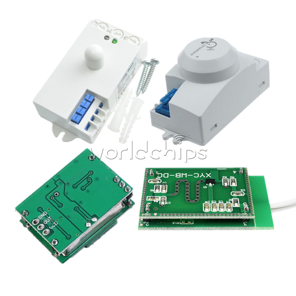 5.8GHZ 220V DC12V-24V AC 220-240V Microwave Radar Sensor Smart Module Switch