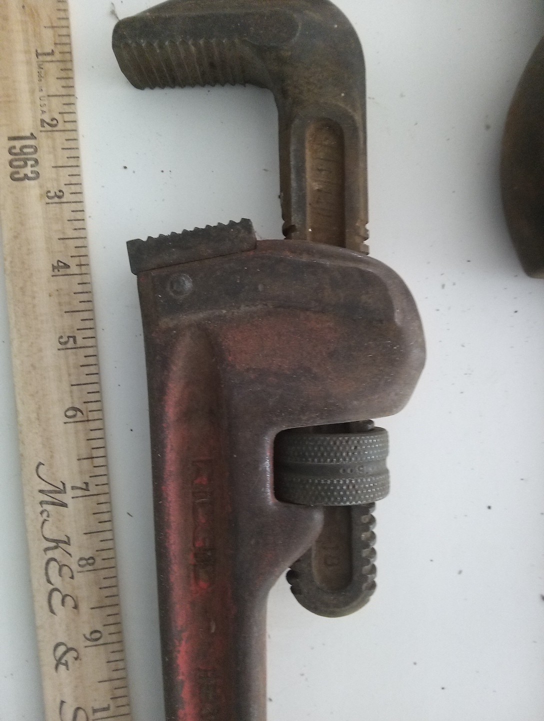 2- Large Pipe Wrenches,18 In Rigid & 24 In Improved Stillson