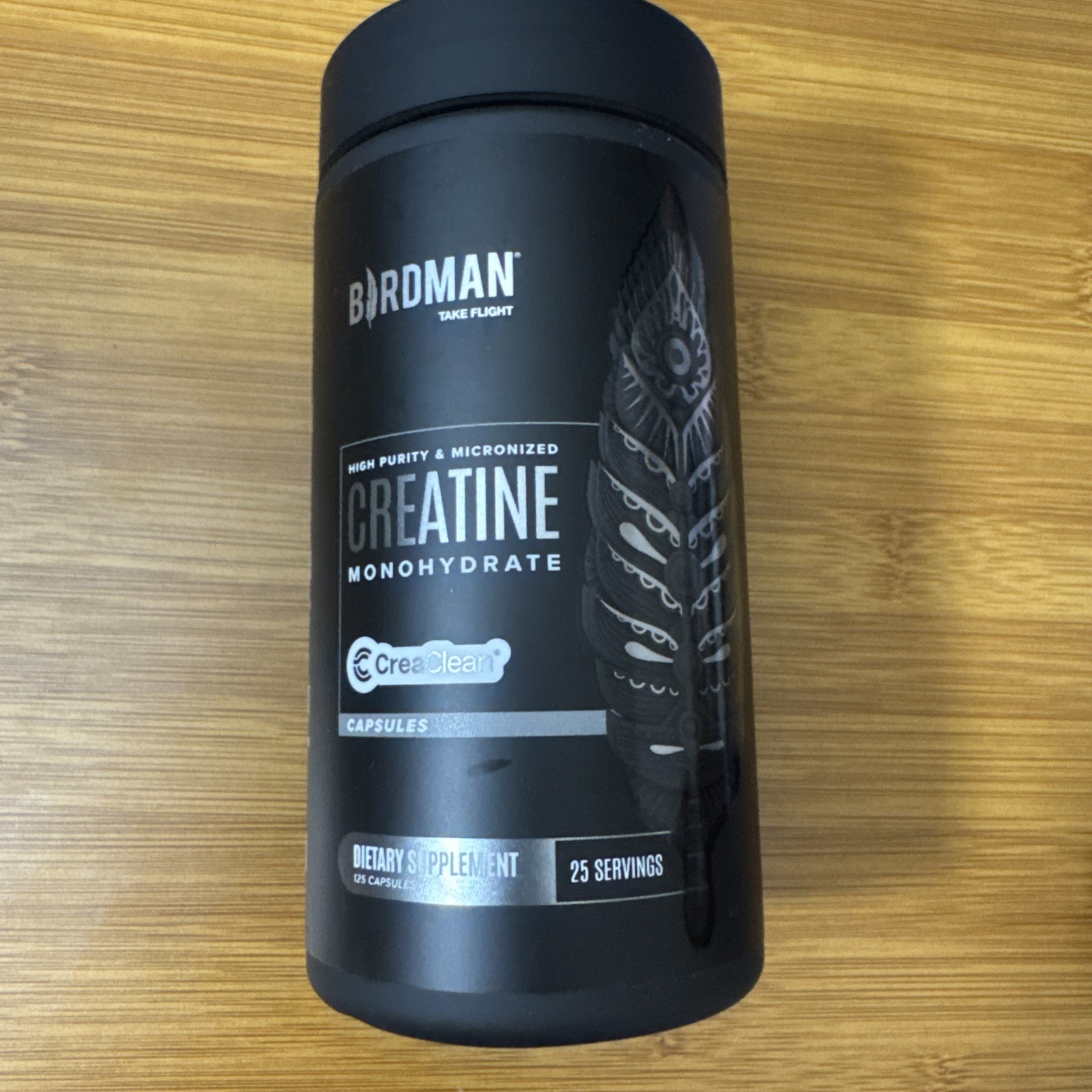 BIRDMAN Micronized Creatine Monohydrate Capsules 125 Count EXP 12/27