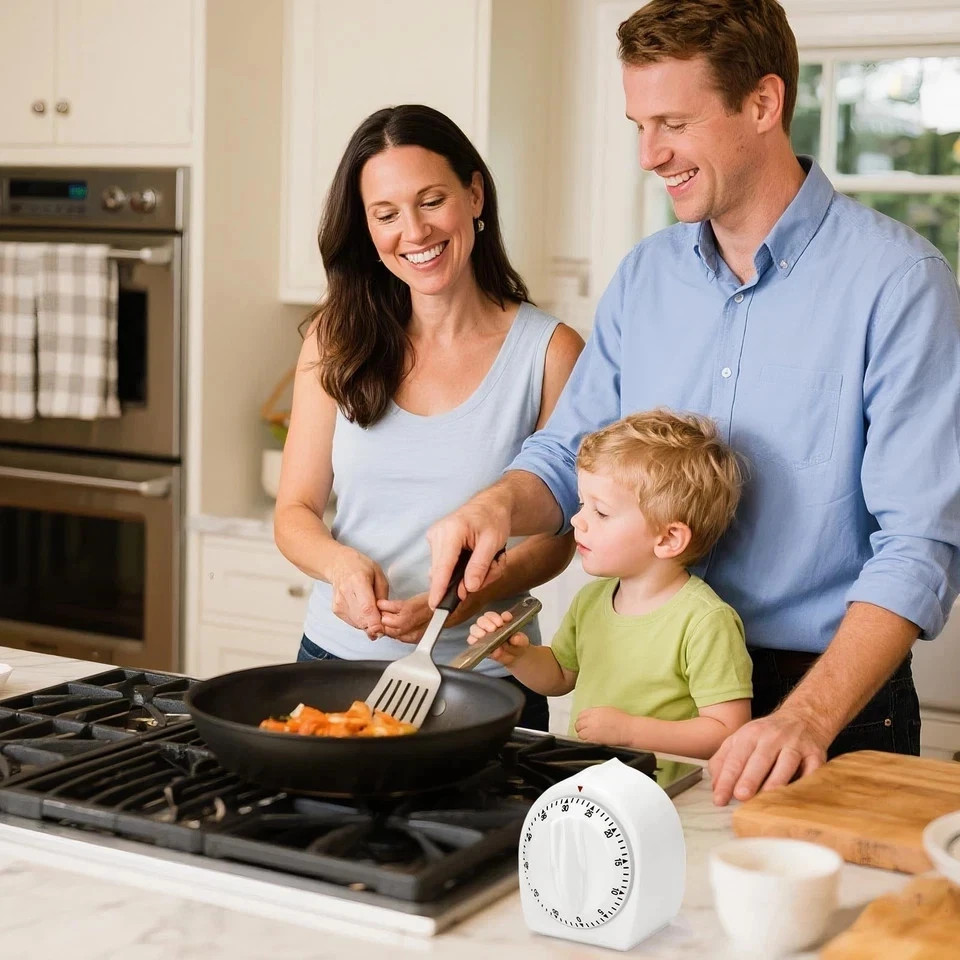 Kitchen Timers for Cooking, 60 Minute Wind Up - Chef Cooking Timer