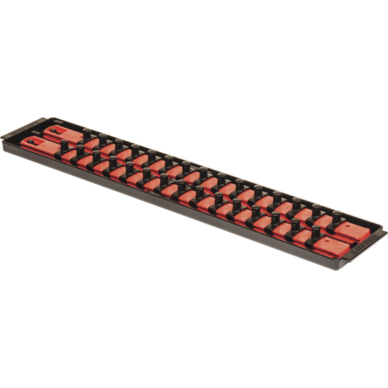 Ernst Manufacturing Socket Boss Organizer, 2 Rails, 3/8in.-Drive, Model# 8453