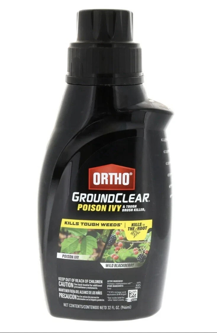 Lot of 2 Ortho Ground Clear Poison Ivy and Tough Brush Killer Concentrate ~ New