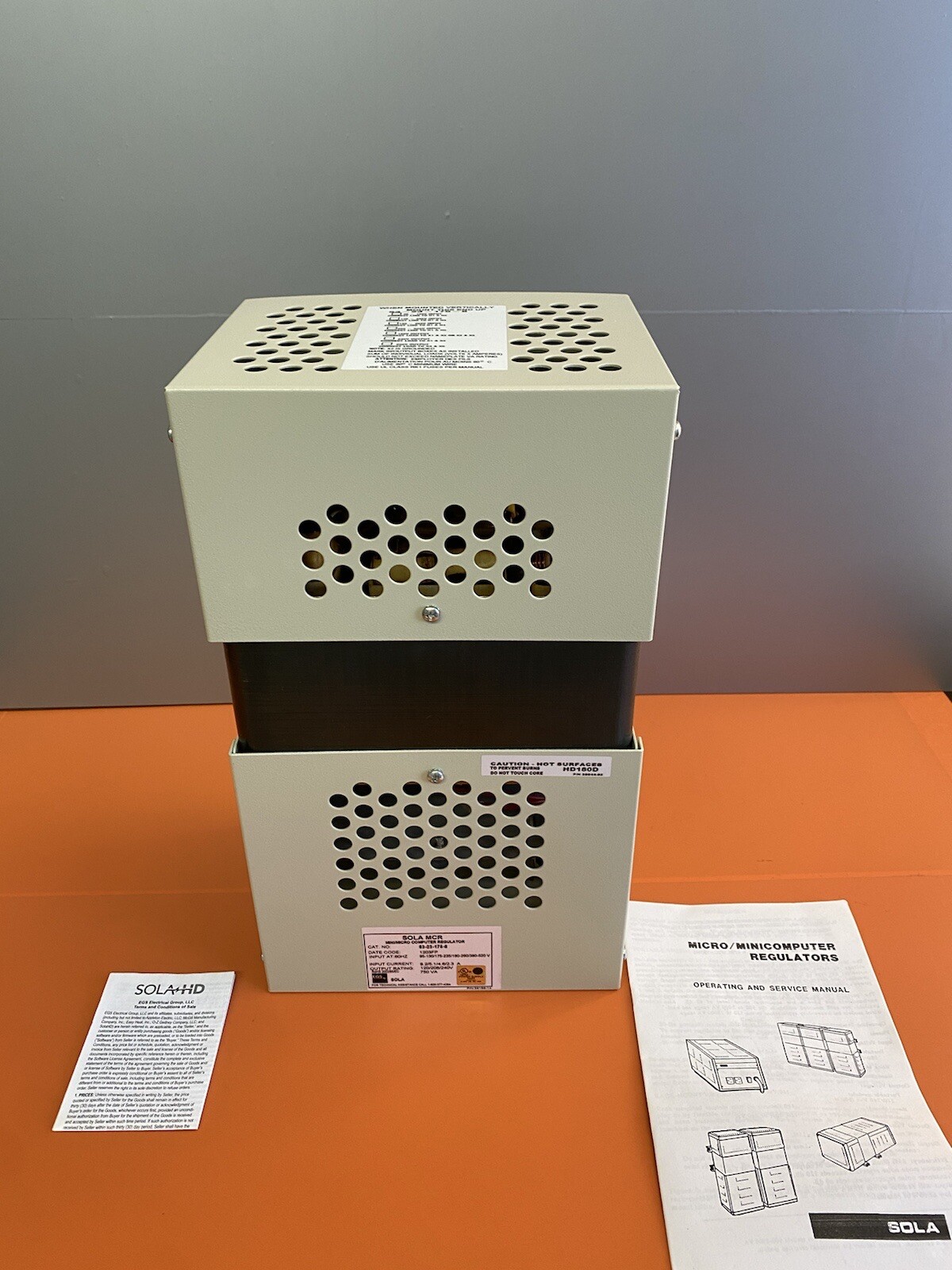 EGS SOLA 63-175-8 Constant Voltage Power Conditioner MRC Hardwire 240/480V