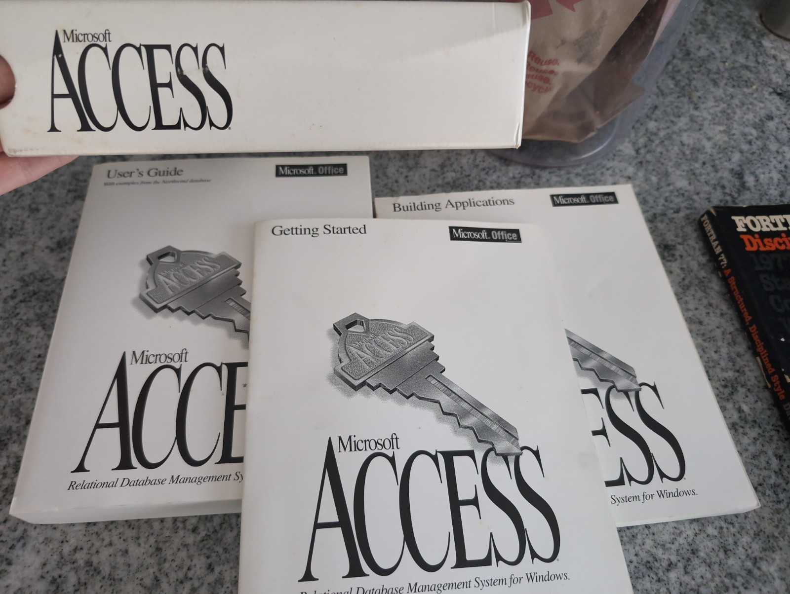 Vintage Microsoft Access Manuals Only User's Guide, Getting Started & Building