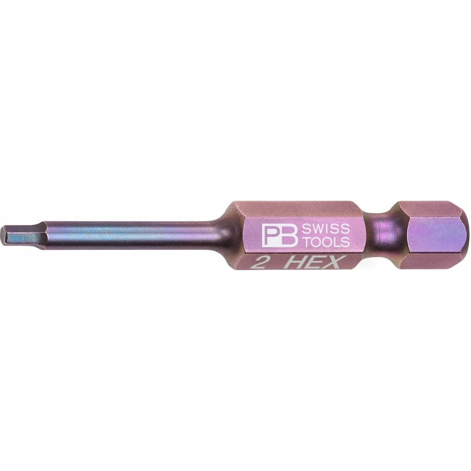 PB Swiss Tools PB E6.210/2 Hex PrecisionBit, 2 mm, L - 50 mm