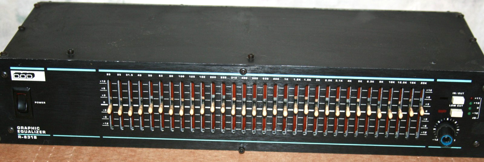 DOD R831B 31‑Band 1/3 Octave Graphic Equalizer Rackmount EQ - Tested
