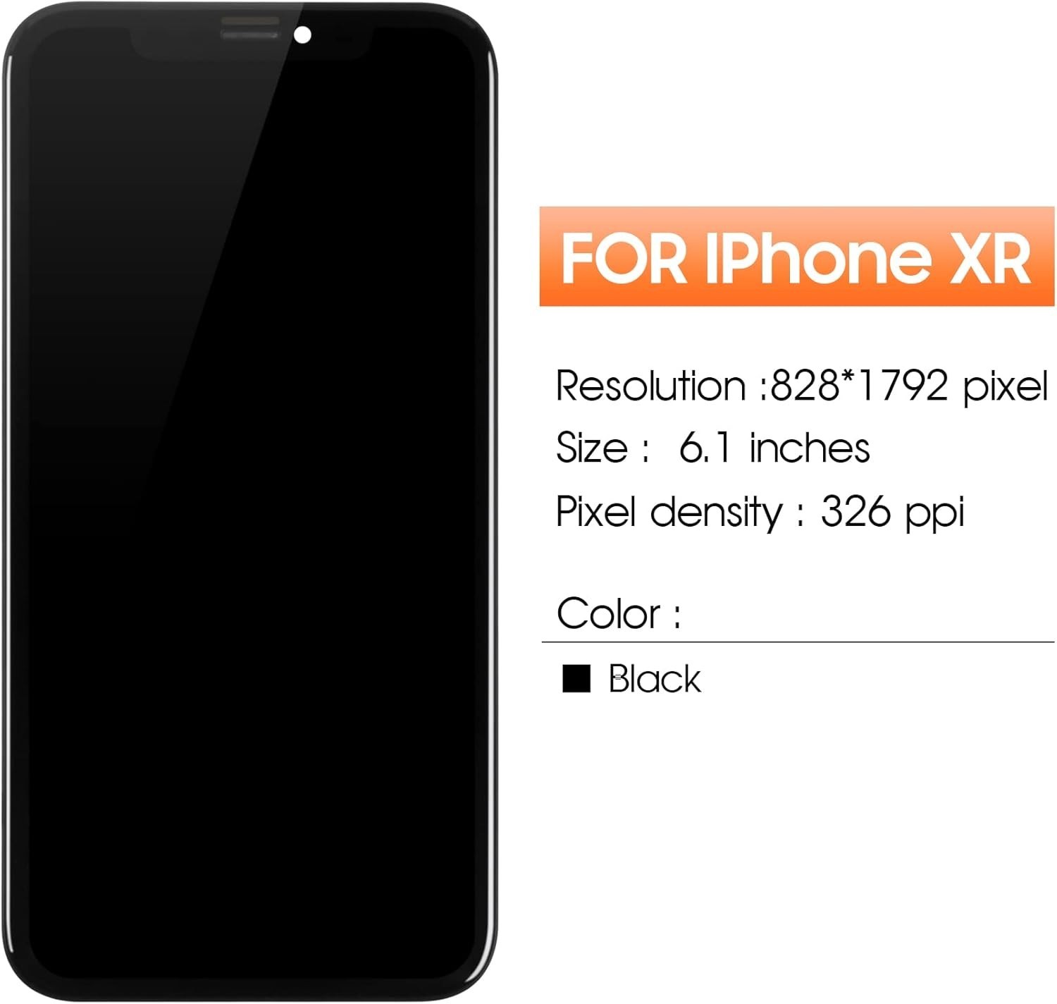 For iPhone XR LCD Display Touch Screen Replacement Digitizer Assembly Repair Kit
