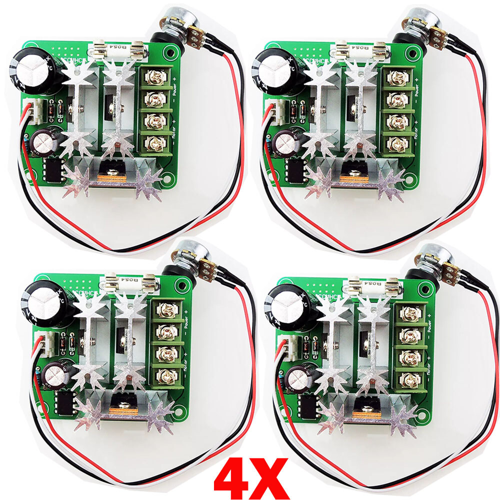 4pcs 15A 6V-90V Pulse Width Modulator For PWM Stepless DC Motor Speed Controller