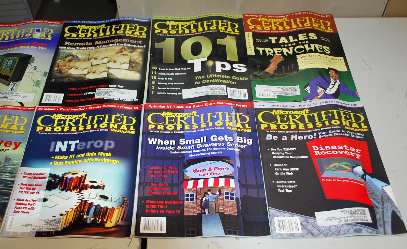 Rare Microsoft Certified Professional Magazine 12 Issues 1997-1998