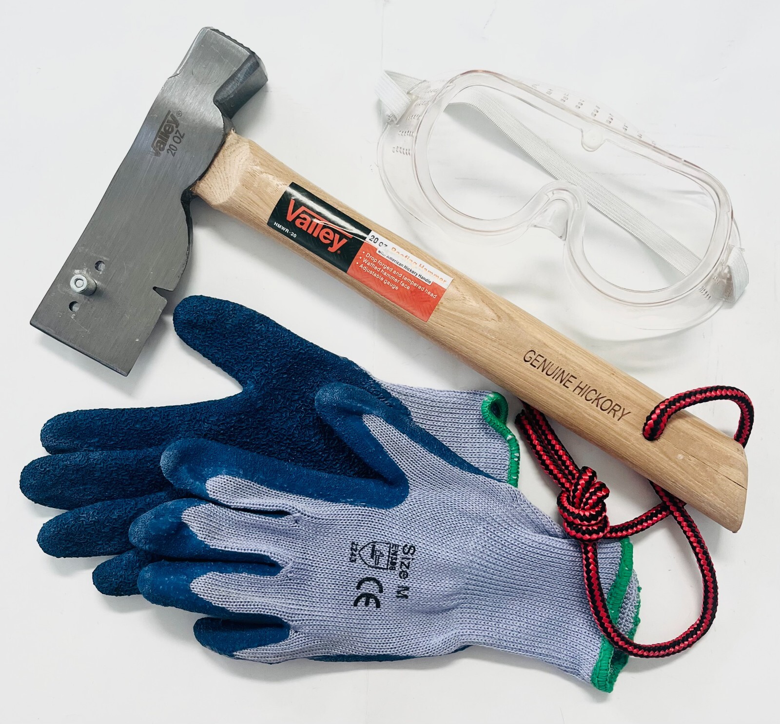 20 Oz  Shingling Roofing Hatchet with Milled Striking Face , Hickory Handle