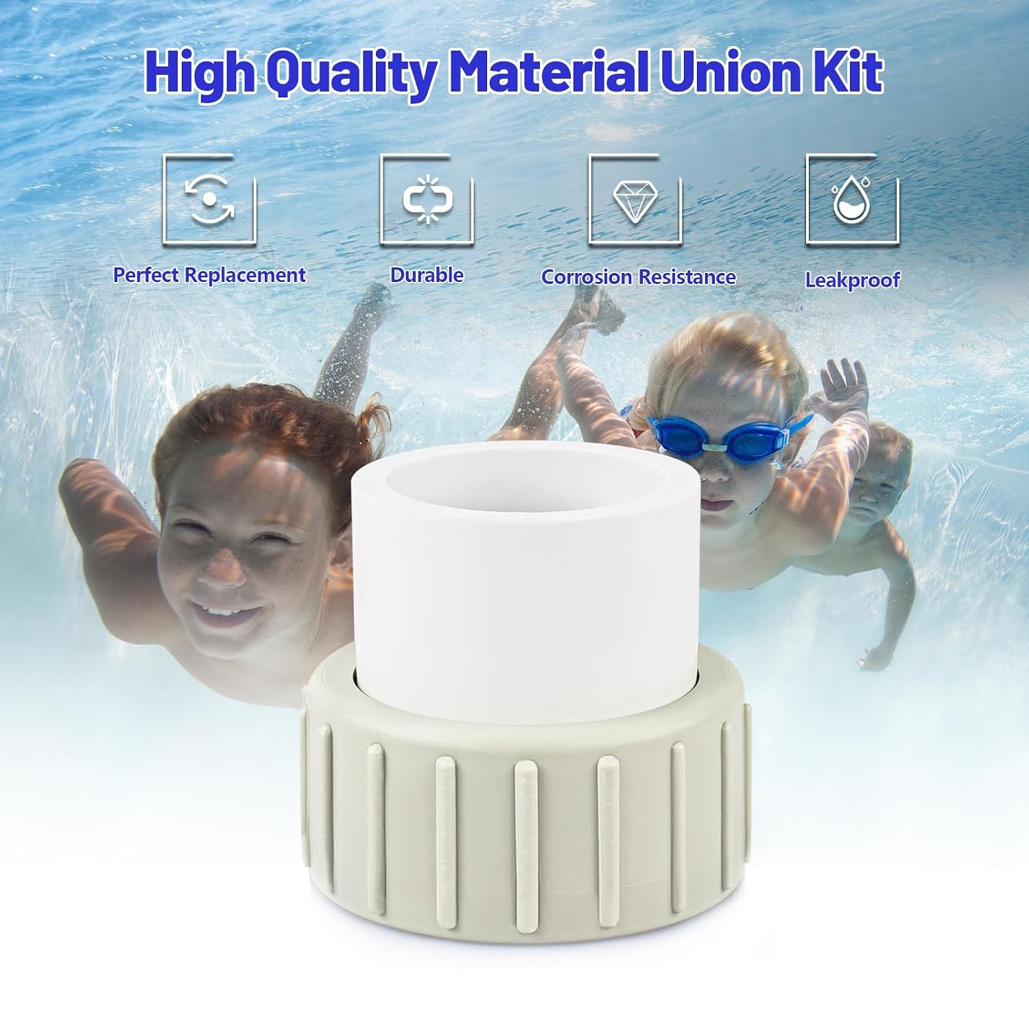 Pool Pump Union Fittings Replacement Pentair SuperFlo & SuperFlo Variable Speed