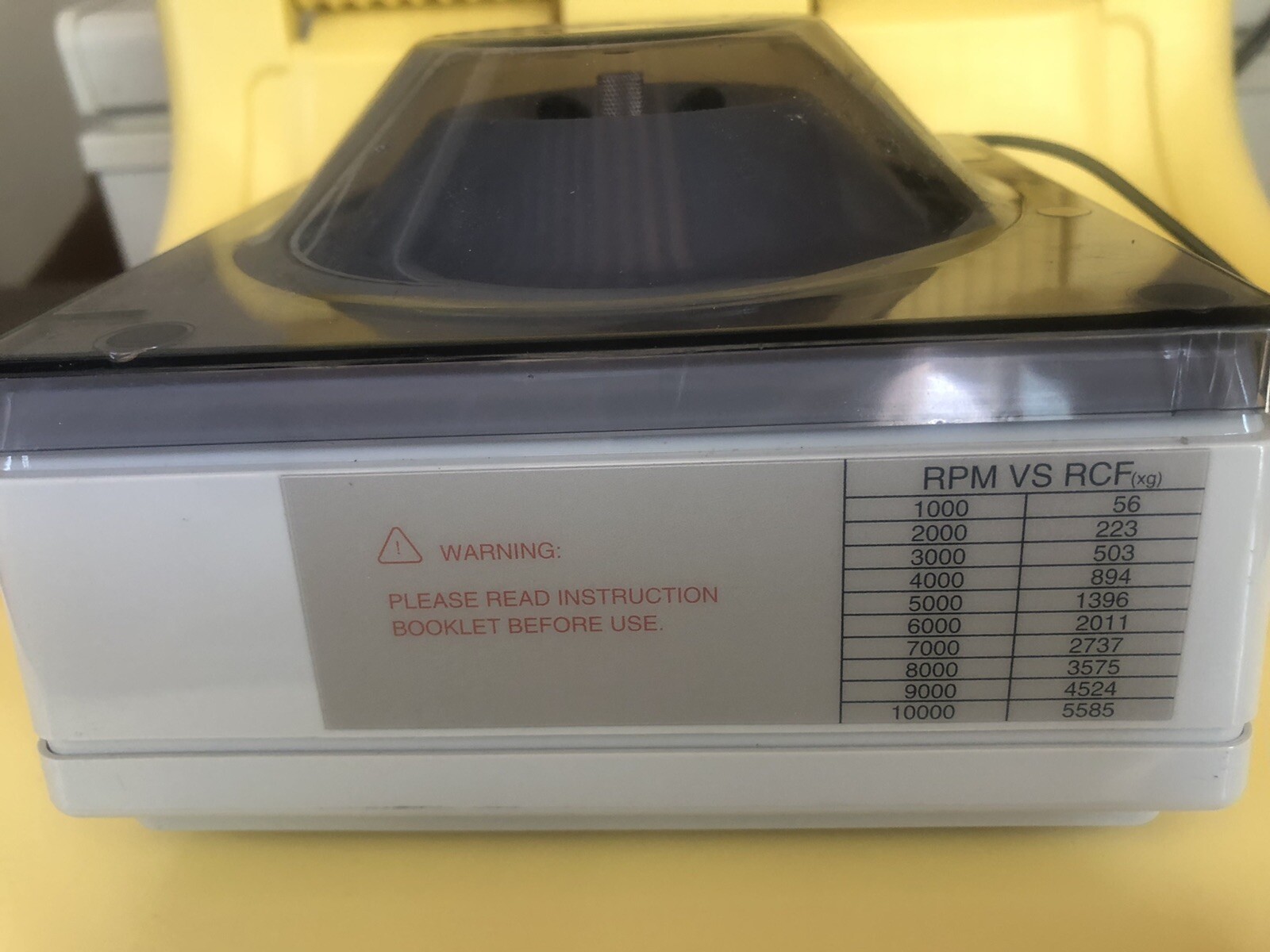 VWR Scientific Model V Centrifuge, Power-on