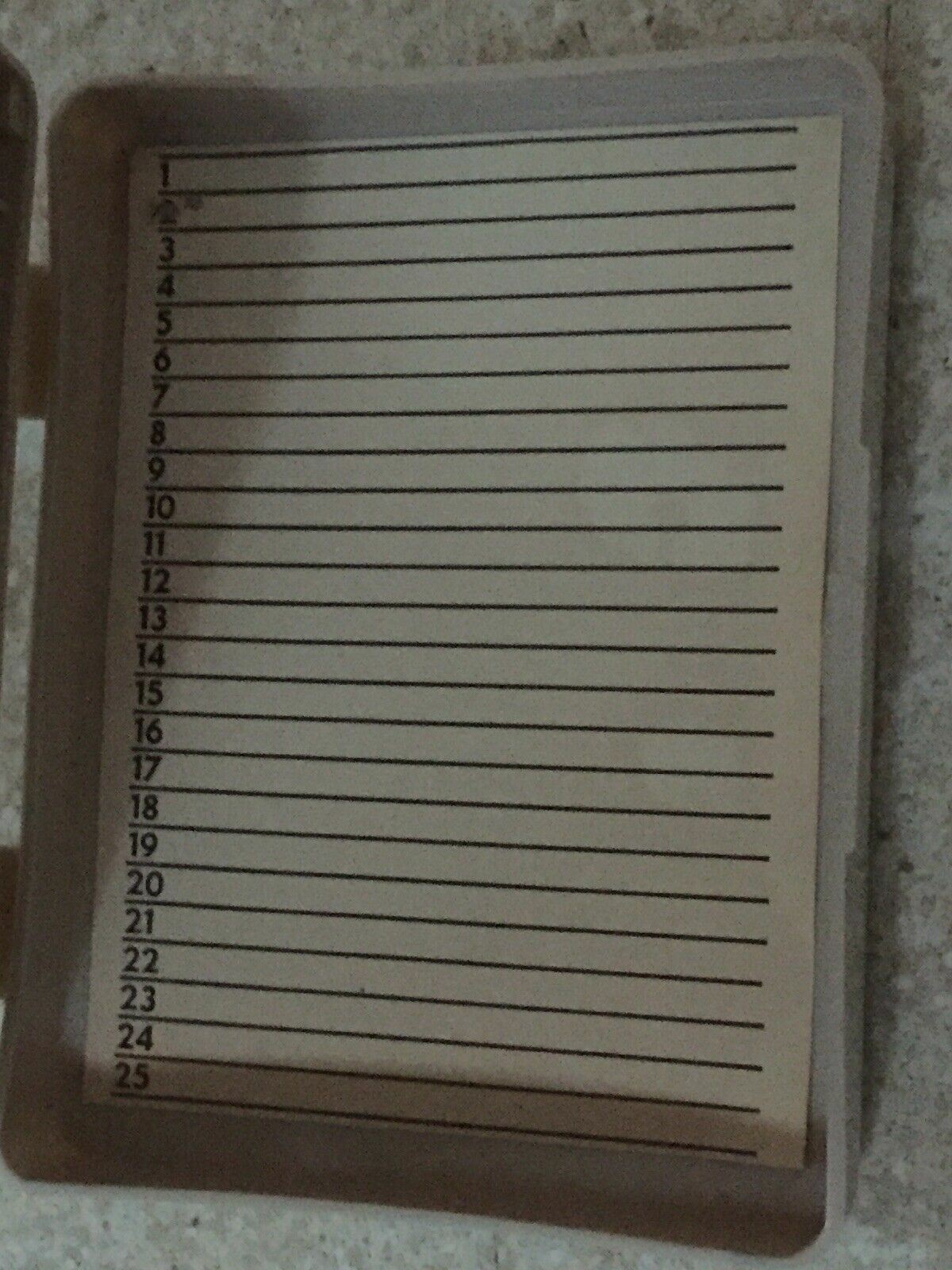 Unbranded Hinged Microscope Slide Box Holds 25 Clean Clean Clean