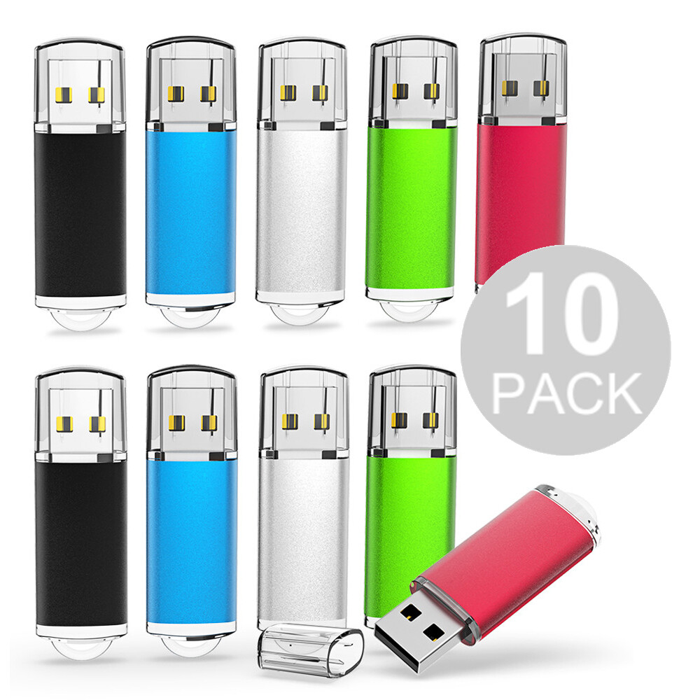 Wholesale Bulk 10 Pack 1/2/4/8/16/32GB USB2.0 Memory Stick Flash Thumb Pen Drive