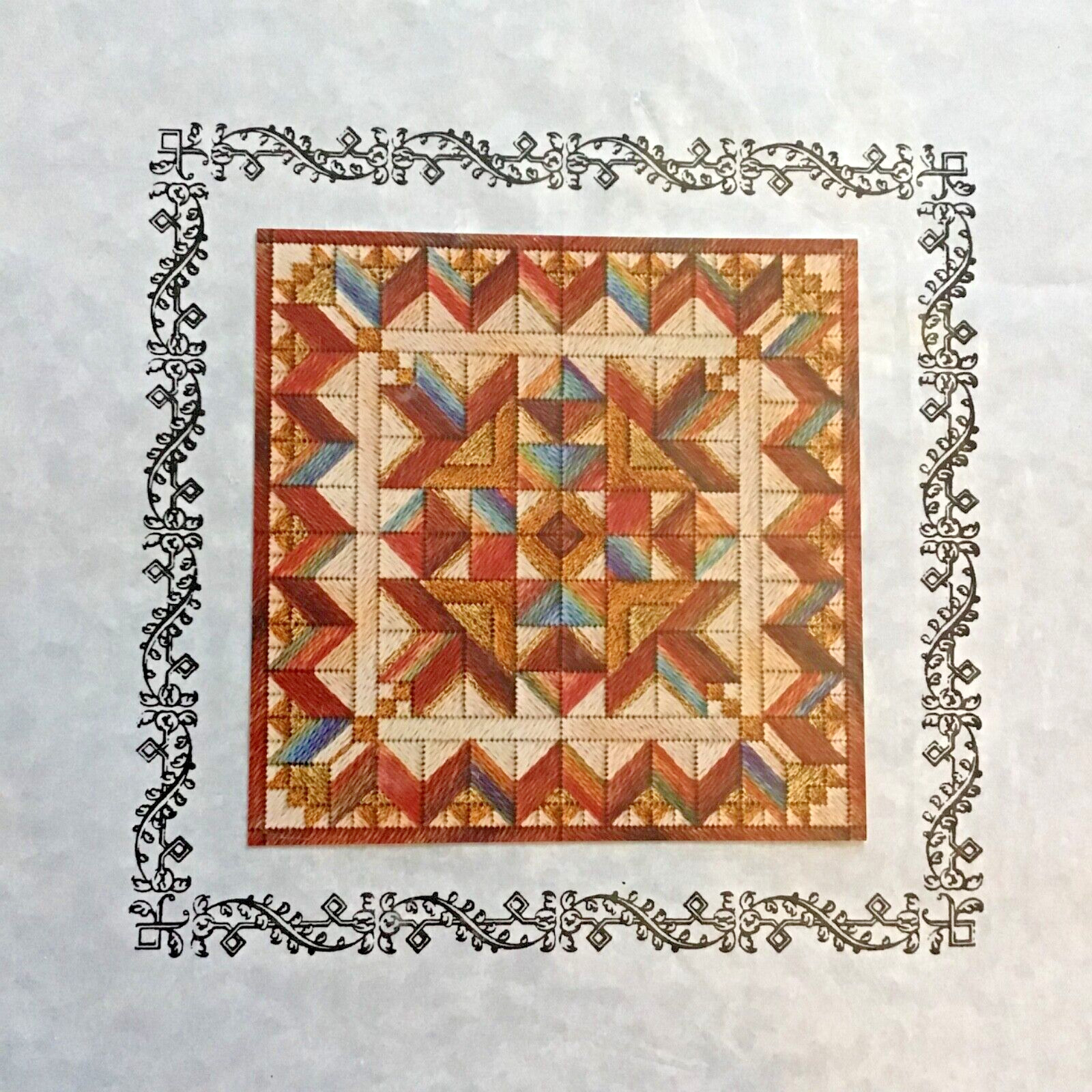Summer Sunburst Nancys needle Small Seasonal Quilt Series Needlepoint Pattern