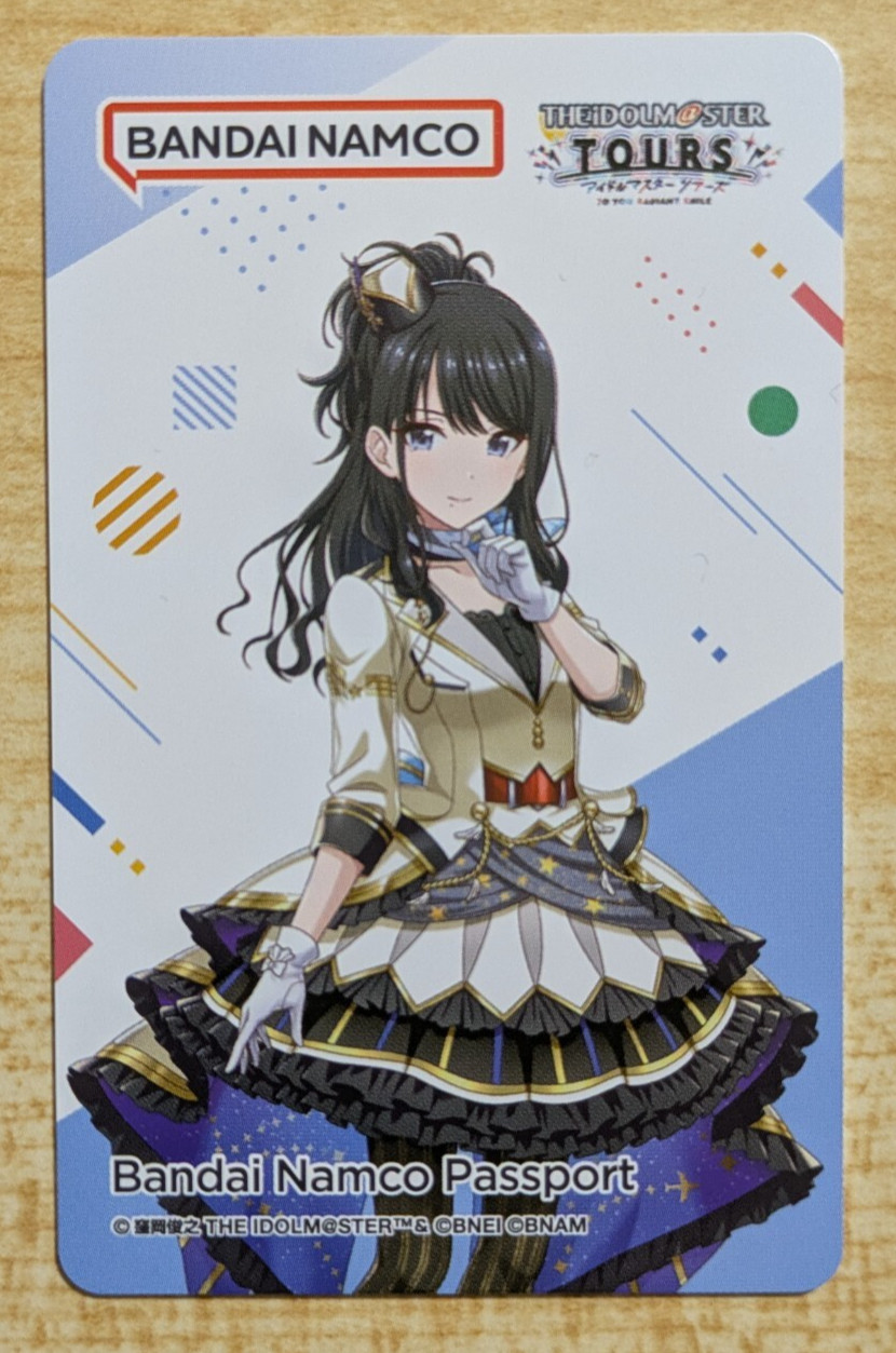 SHIPS FROM USA Bandai Namco BANAPASSPORT Card The Idolmaster Tours bana passport