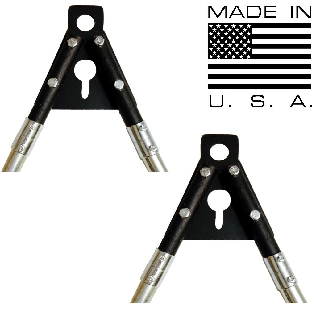 PAIR Hanging Gong Target Stand EMT CONDUIT BRACKETS Steel Shooting Rifle Pistol