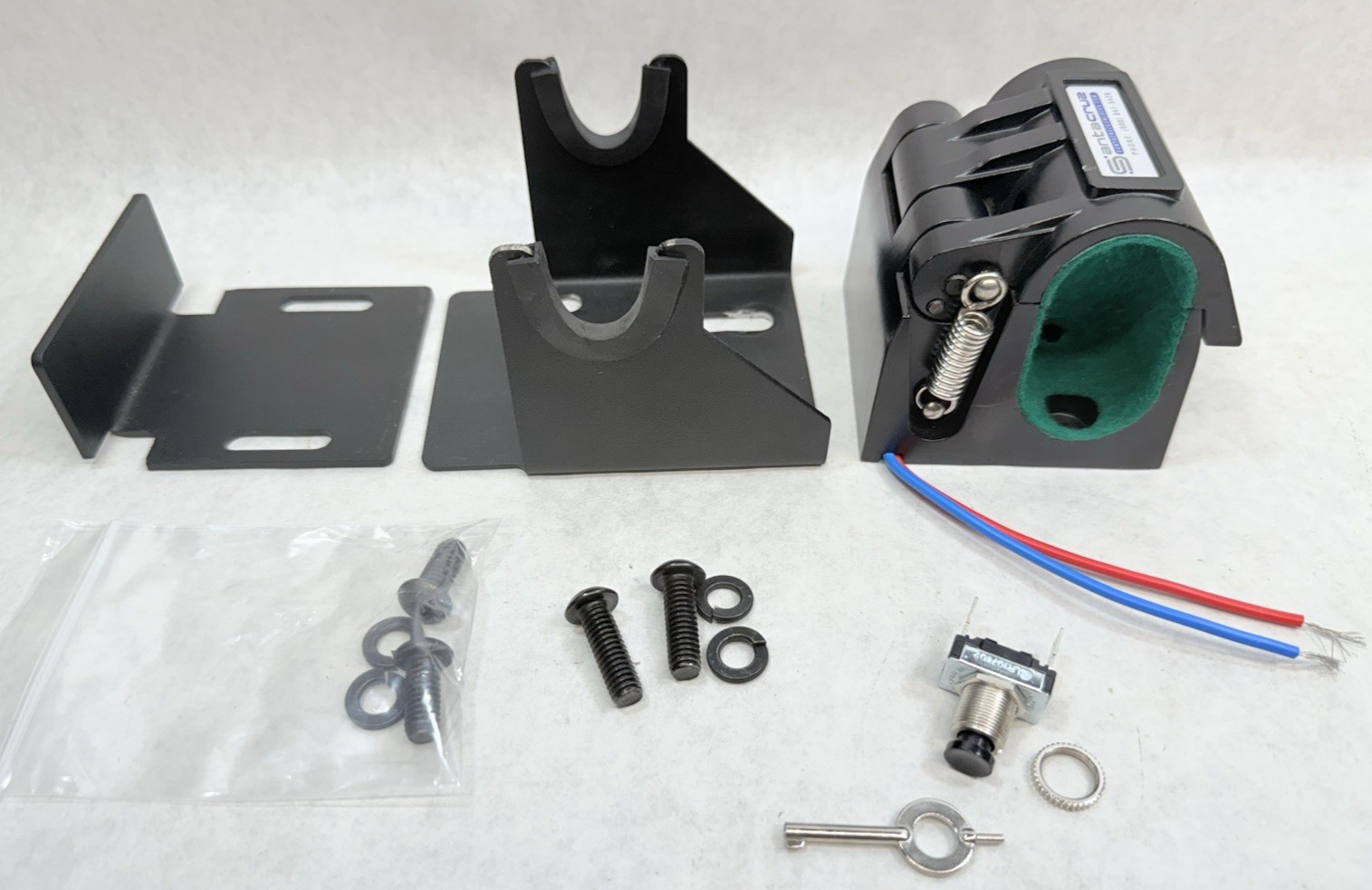 Santa Cruz SC-1 Shotgun Medium Gun Lock w/ Barrel Lock Bracket, Handcuff Key-12V