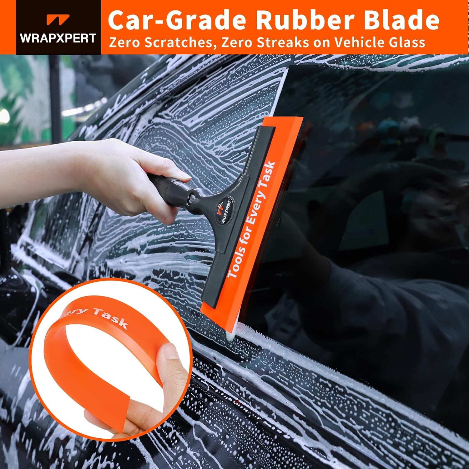 Window Tint Squeegee 8.3-Inch Silicone Squeegee for Car Windows, Window Tint