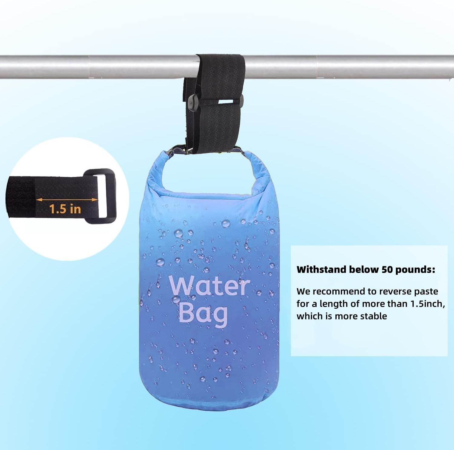 Reusable 2 inch Wide Hook & Loop Straps - Perfect for All Your Organizing Needs