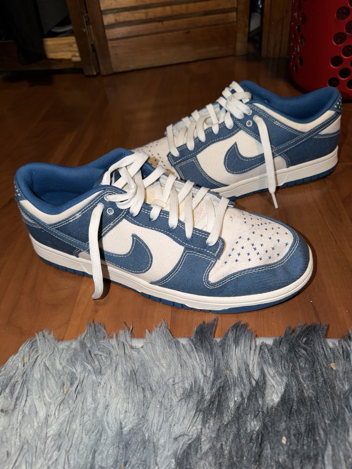 Nike Men's Dunk Low’s Sashiko Industrial Blue