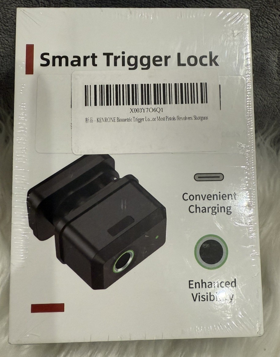 Kenrone Biometric Smart Trigger Lock for Pistols, Revolvers & Shotguns - NEW!