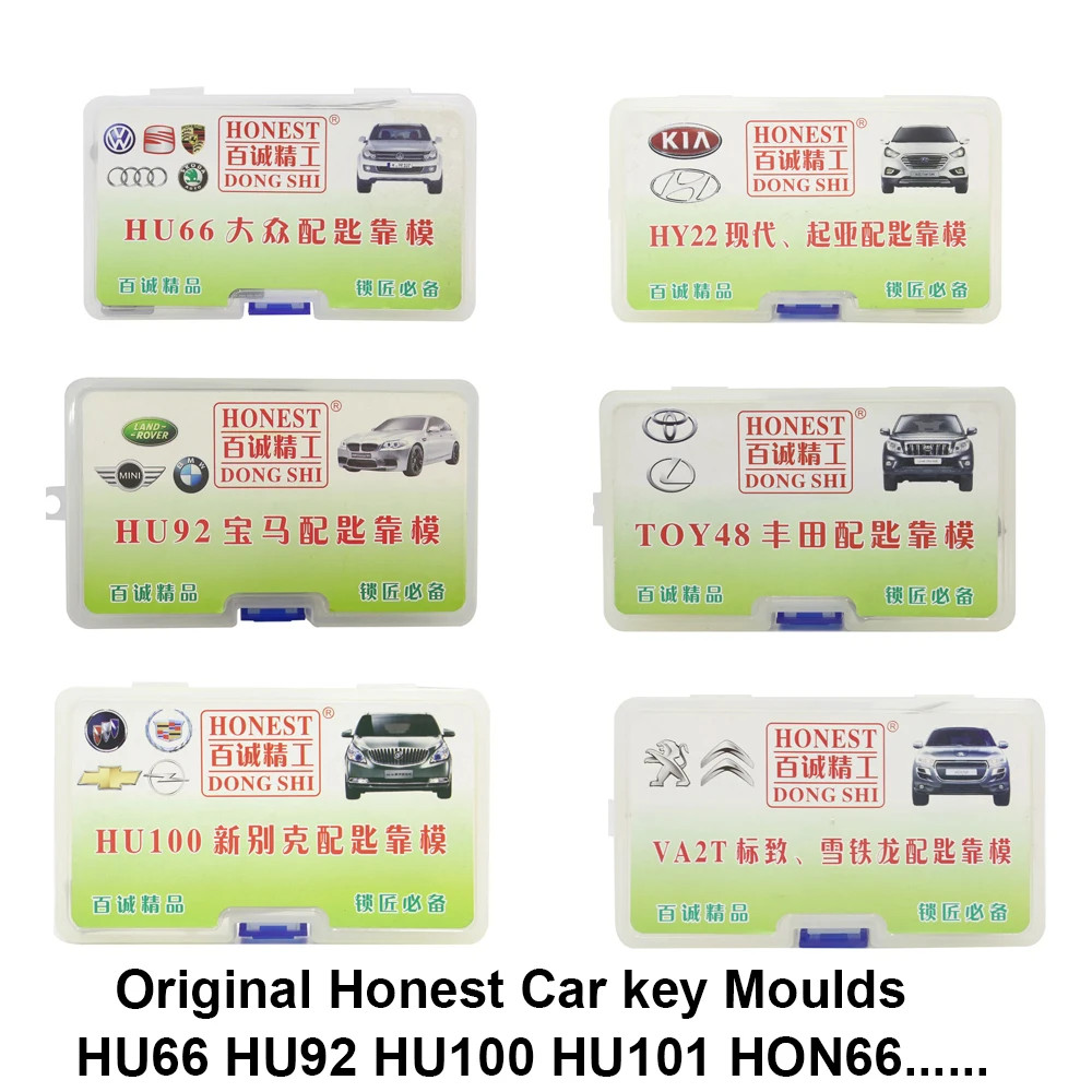 Honest 10in1 Locksmith Car Key Moulds Dup HU66 HU92 HY22 HU101 HU100 HON66