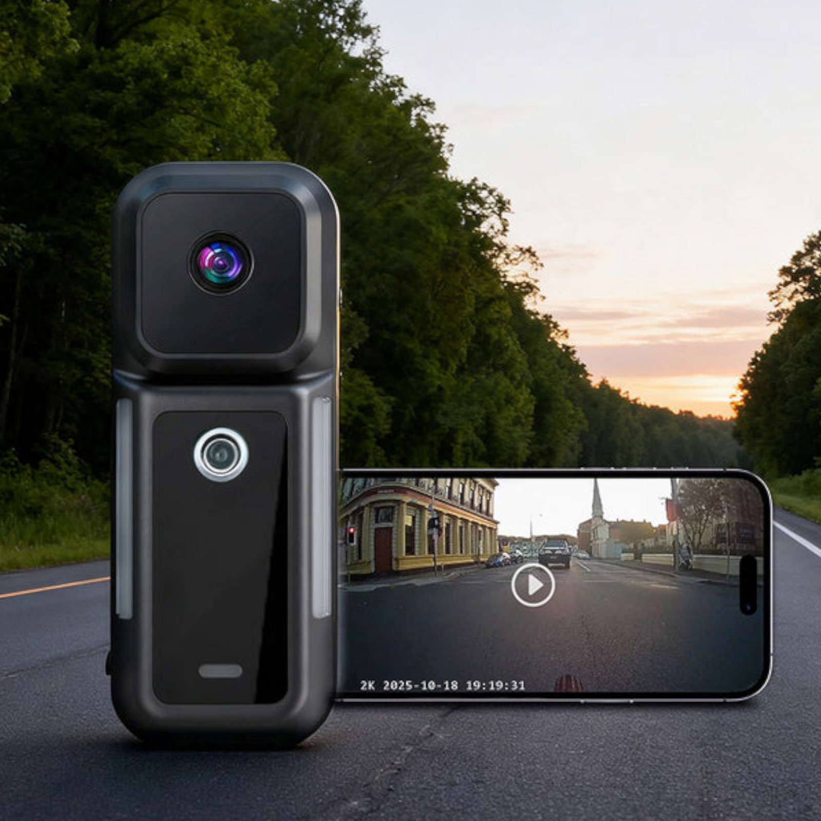 Ravemen NT301 Smart Tail Light with Accident Detection and Loop Recording Camera