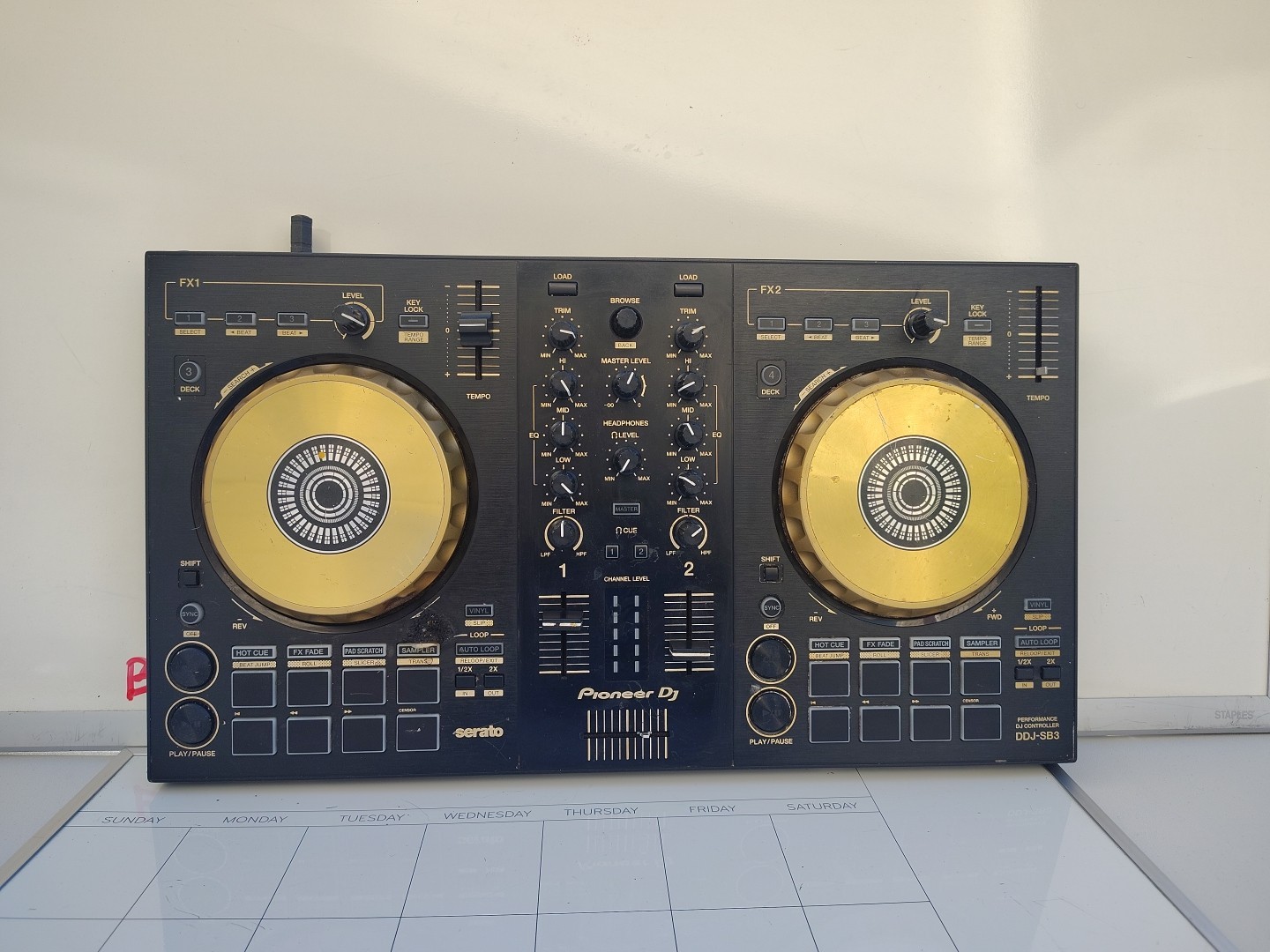 Pioneer DJ DDJ-SB3-N Gold Limited Edition 2-Channel Controller Works ⭐ READ 🛑