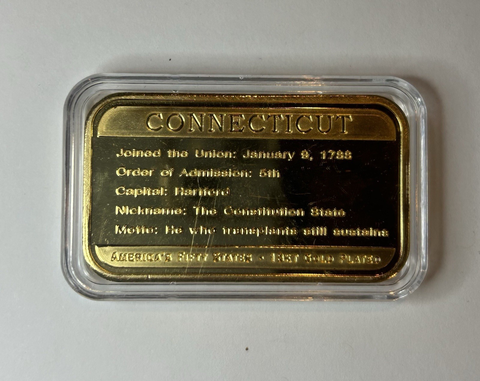 US States - Gold Plated (18kt) Ingots