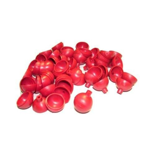 25 Sets of 1" Red Plastic Ball Shells - US Seller