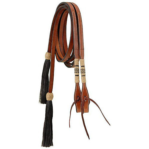 Royal King Split Reins w/Rawhide and Tassels